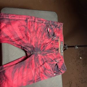 Red & Black Jeans